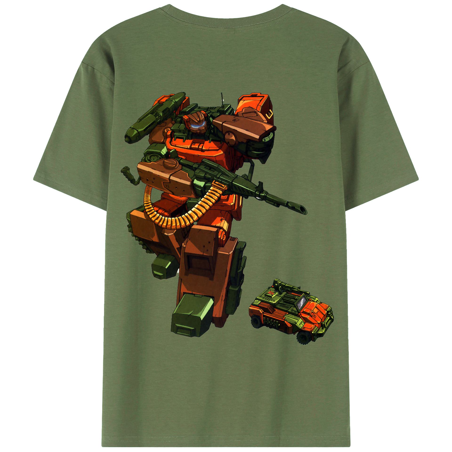 （画像用）  綿100％ メンズ半袖Tシャツ（バックプリント） 通気性